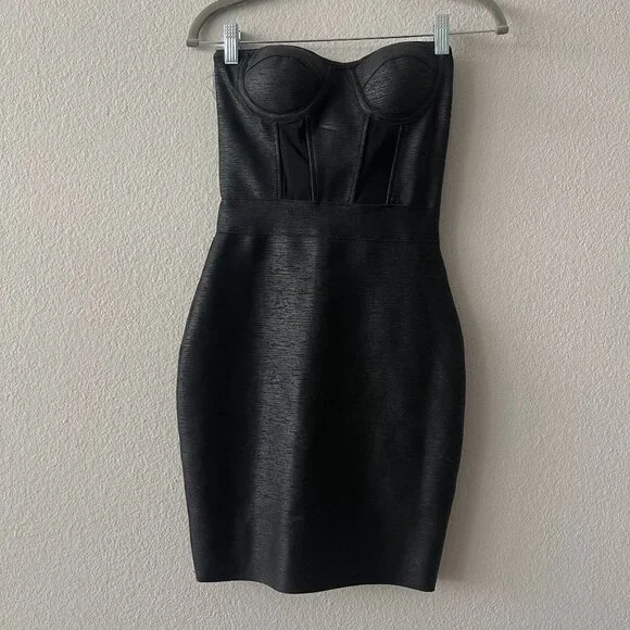 bellabarnett black dress Bella Barnett Bandage Midi Dress  Shop USA